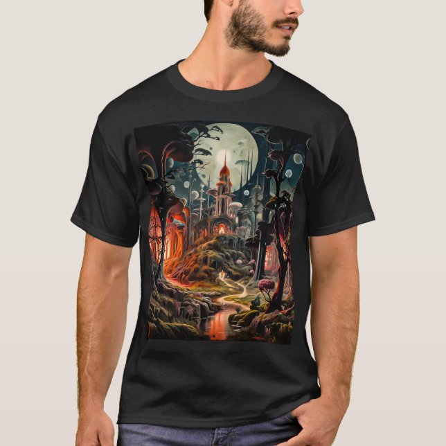 Camiseta Acuarela de fantasía (Anverso)