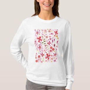 Camiseta Acuarela de flores silvestres