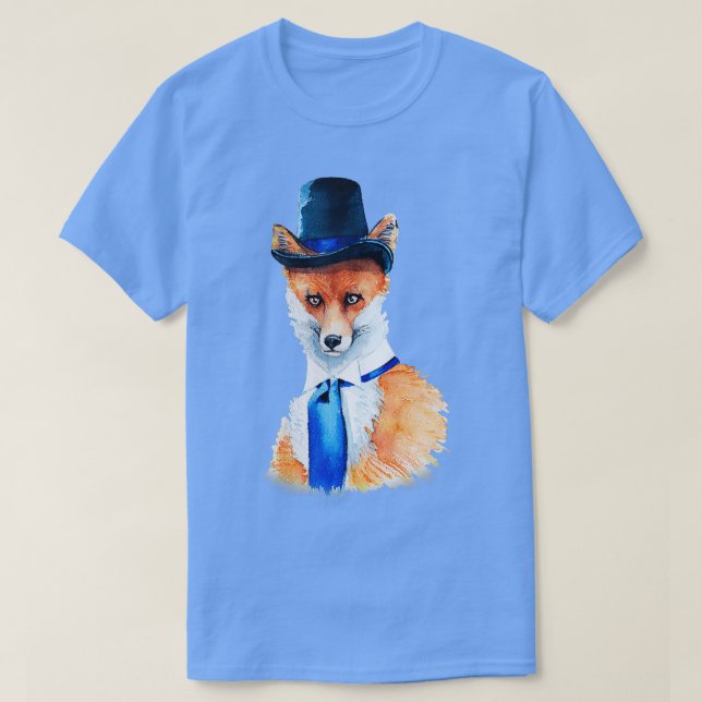 Camiseta acuarela de Fox (Diseño del anverso)