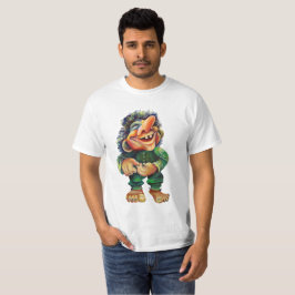 Camiseta Acuarela de Ilustracion de Troll divertida en Esca