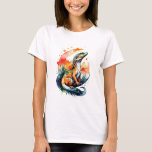 Camiseta Acuarela de Komodo Dragon