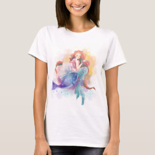 Camiseta acuarela de la sirena