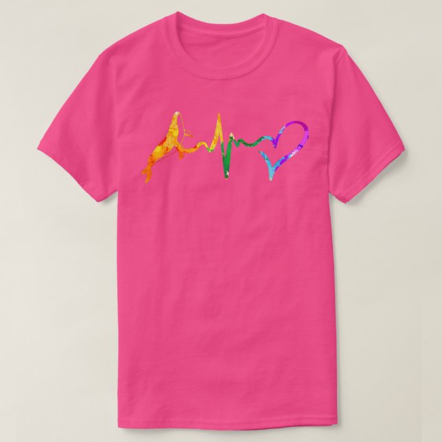 Camiseta acuarela de latido de ballena 1 (Diseño del anverso)