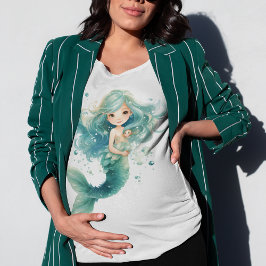 Camiseta Acuarela de medusas coloridas de Baby Shower