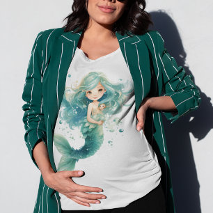 Camiseta Acuarela de medusas coloridas de Baby Shower