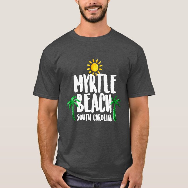 Camiseta Acuarela de Myrtle Beach (Anverso)