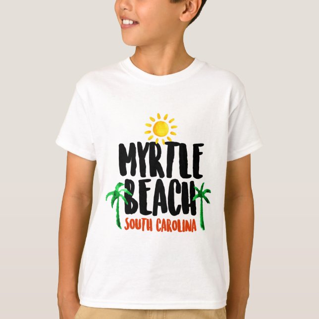 Camiseta Acuarela de Myrtle Beach (Anverso)