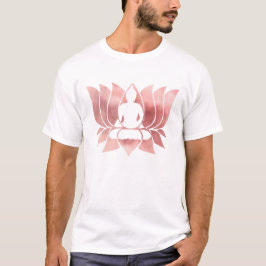 Camiseta Acuarela de oro Rosa Textura Buda Meditación Zen
