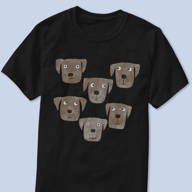 Camiseta Acuarela de perro recuperadora de chocolate (Fun Chocolate Labrador Retriever Dog t-shirt for animal and pet lovers)