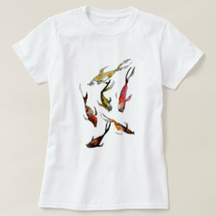 Camiseta Acuarela de pescado de Koi
