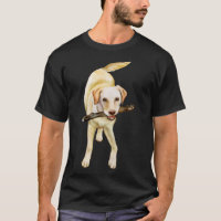 Acuarela de recuperación de Labrador amarillo