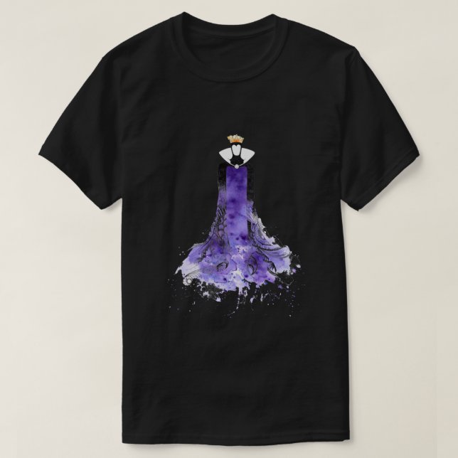 Camiseta Acuarela de Reina malvada .png (Diseño del anverso)