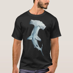 Camiseta acuarela de tiburón martillo Clásico