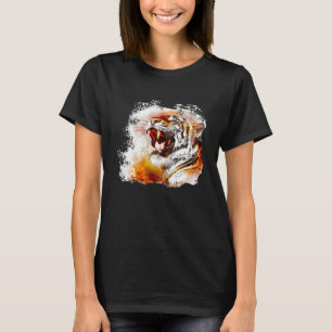 Camiseta acuarela de tigre