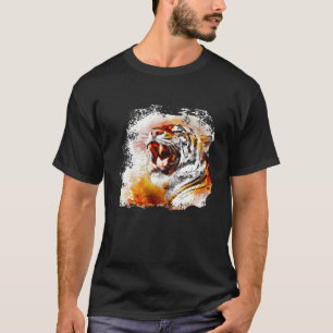 Camiseta acuarela de tigre