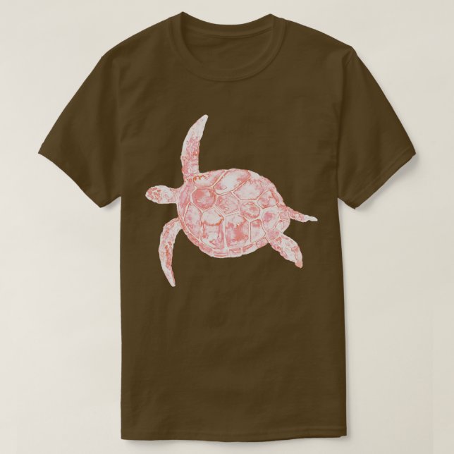 Camiseta Acuarela de tortuga marina 1 (Diseño del anverso)