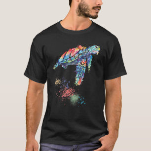 Camiseta Acuarela de tortuga Sea Ocean Wildlife Animal 1