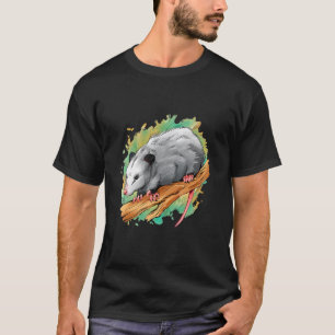 Camiseta Acuarela de un posum realista Opossum Lovers W