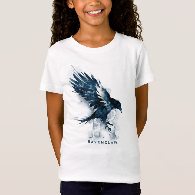 Camiseta Acuarela del cuervo de Harry Potter el | (Anverso)