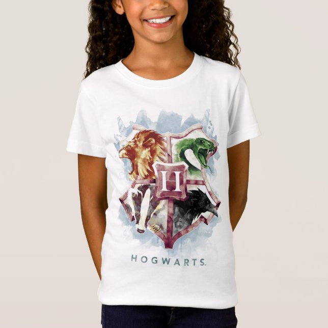 Camiseta Acuarela del escudo de Harry Potter el | HOGWARTS™ (Anverso)