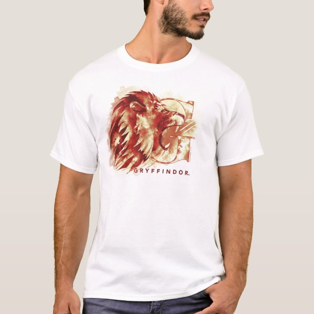 Camiseta Acuarela del león de Harry Potter el | GRYFFINDOR™ (Anverso)