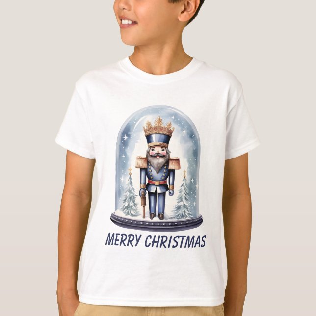 Camiseta acuarela del niño de los navidades (Anverso)