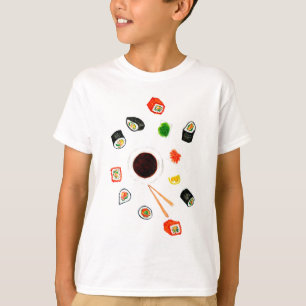 Camiseta Acuarela determinada del sushi