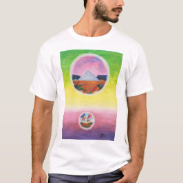 Camiseta Acuarela Fantasía Dimensiones Pirámide Sueños Mund