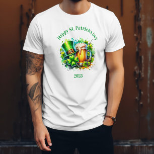Camiseta Acuarela Feliz Día de San Patricio accesorio Fiest