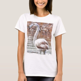 Camiseta Acuarela Flamingo Exótico