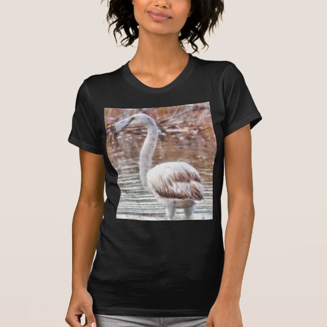 Camiseta Acuarela Flamingo Exótico (Anverso)