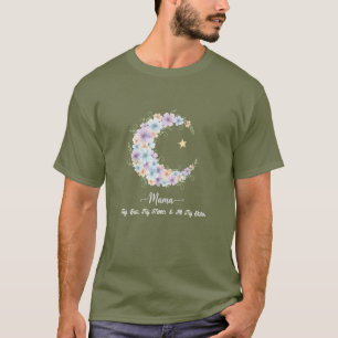 Camiseta Acuarela Floral Luna Mamá