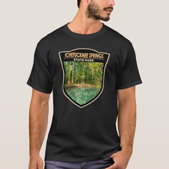 Camiseta Acuarela Florida del Parque Estatal Ichetucknee Sp (Anverso)