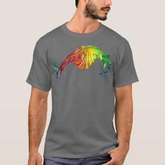 Camiseta Acuarela Fósil Anomalocaris en Arcoiris