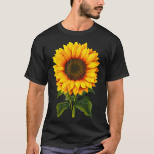 Camiseta Acuarela girasol amarillo jardín botánico verano
