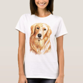 Camiseta Acuarela Golden Retriever