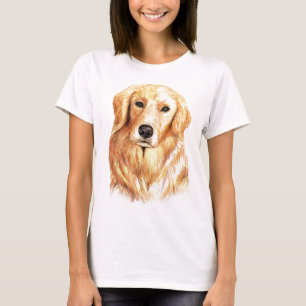 Camiseta Acuarela Golden Retriever