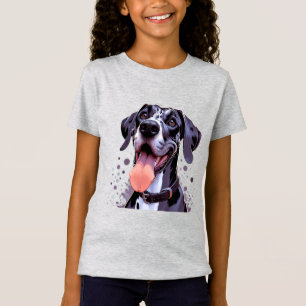 Camiseta Acuarela Gran Dane Fun Dog Mascota Animal