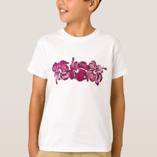 Camiseta Acuarela Hibiscus Hawai Tropical