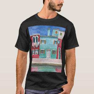 Camiseta Acuarela Italia: Mano dibujada