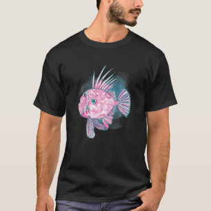 Camiseta Acuarela John Dory peces Deep Ocean Criaturas y