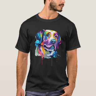Camiseta Acuarela Labrador Perro Recuperador Para Hombres M