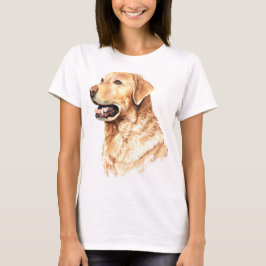 Camiseta Acuarela Labrador Recuperador