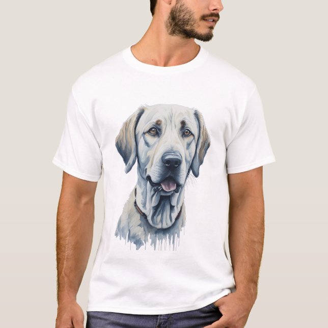 Camiseta Acuarela Labrador Recuperador (Anverso)