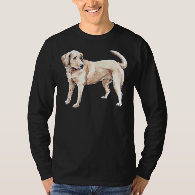 Camiseta Acuarela Labrador Recuperador (Anverso)