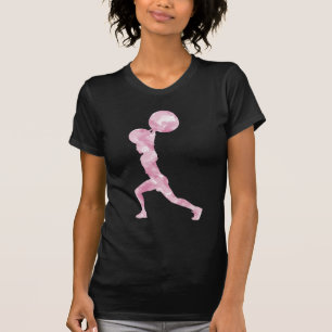Camiseta Acuarela limpia y tirón en rosa