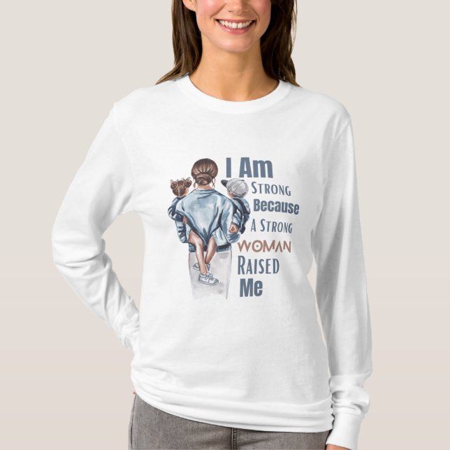 Camiseta Acuarela moderna Regalo del Día de la Madre (Anverso)