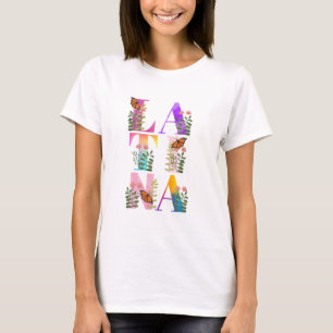 Camiseta Acuarela Ombre Latina Textos Mujer
