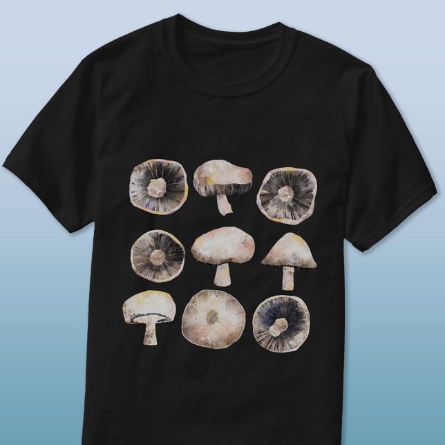 Camiseta Acuarela para hongos (Mushrooms or toadstools watercolor art t-shirt)