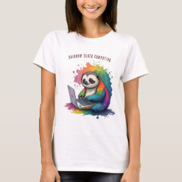 Camiseta Acuarela Rainbow Cute Slote Computing